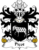 Welsh Coat of Arms for Picot (or Pigot, lord of Klynn, Pembrokeshire)