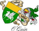 Sept (Clan) Coat of Arms from Ireland for O'Quin