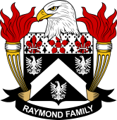 Coat of arms used by the Raymond family in the United States of America