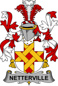 Irish Coat of Arms for Netterville or Netterfield