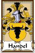 German Coat of Arms Wappen Bookplate  for Handel
