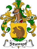 German Wappen Coat of Arms for Stumpf