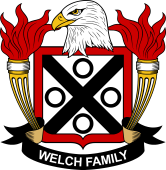 Coat of arms used by the Welch family in the United States of America