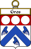 French Coat of Arms Badge for Gros