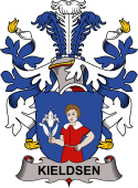 Coat of arms used by the Danish family Kieldsen