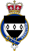 British Garter Coat of Arms for Whittaker (England)