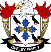 Coat of arms used by the Offley family in the United States of America