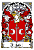 Polish Coat of Arms Bookplate for Dulski