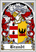 Danish Coat of Arms Bookplate for Brandt