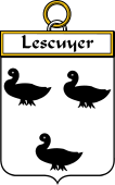 French Coat of Arms Badge for Lescuyer (Cuyer l')