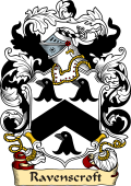 English or Welsh Family Coat of Arms (v.23) for Ravenscroft (Cheshire, Lancashire and Sussex)