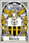 German Wappen Coat of Arms Bookplate for Ulrich