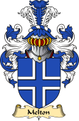 English Coat of Arms (v.23) for the family Melton