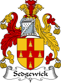 English Coat of Arms for the family Sedgewick