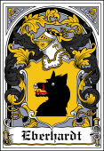 German Wappen Coat of Arms Bookplate for Eberhardt