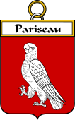 French Coat of Arms Badge for Pariseau or Parisot