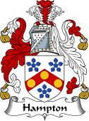 English Coat of Arms for the family Hampton