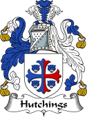 English Coat of Arms for the family Hutchings