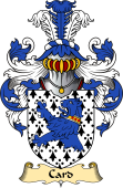 English Coat of Arms (v.23) for the family Card