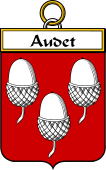 French Coat of Arms Badge for Audet