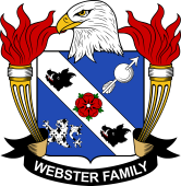 Coat of arms used by the Webster family in the United States of America