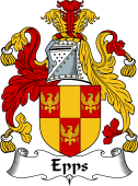 English Coat of Arms for the family Epps or Epes