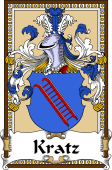 German Coat of Arms Wappen Bookplate  for Kratz
