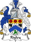 English Coat of Arms for Rigley or Wrigley