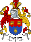 English Coat of Arms for the family Pearson or Pierson