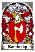 Polish Coat of Arms Bookplate for Kaminsky