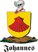 German shield on a mount for Johannes