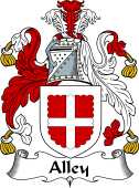 English Coat of Arms for the family Alley