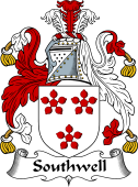 English Coat of Arms for the family Southwell