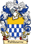 English or Welsh Family Coat of Arms (v.23) for Fishbourne (or Fishburn)