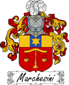 Araldica Italiana Coat of arms used by the Italian family Marchesini