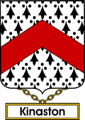 English Coat of Arms Shield Badge for Kinaston