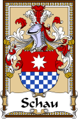 German Coat of Arms Wappen Bookplate  for Schau
