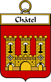 French Coat of Arms Badge for Châtel (du)