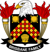Coat of arms used by the Brisbane family in the United States of America