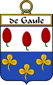 French Coat of Arms Badge for de Gaule (Gaule de)