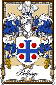 Scottish Coat of Arms Bookplate for Belfarge or Belfrage
