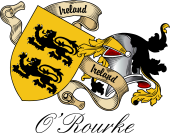 Sept (Clan) Coat of Arms from Ireland for O'Rourke