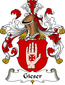 German Wappen Coat of Arms for Gieser