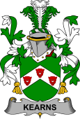 Irish Coat of Arms for Kearns or O'Kearon