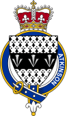 British Garter Coat of Arms for Atkinson (England)