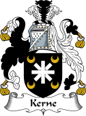 English Coat of Arms for the family Kerne
