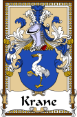 German Coat of Arms Wappen Bookplate  for Krane