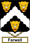 English Coat of Arms Shield Badge for Farwell