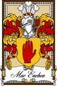 Scottish Coat of Arms Bookplate for MacGeachen or MacEachen