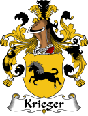 German Wappen Coat of Arms for Krieger